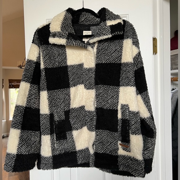 Billabong Jackets & Blazers - Billabong Buffalo Check Teddy Jacket Small